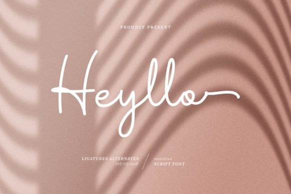 Heyllo: The Handwritten Script for Any Creative Project