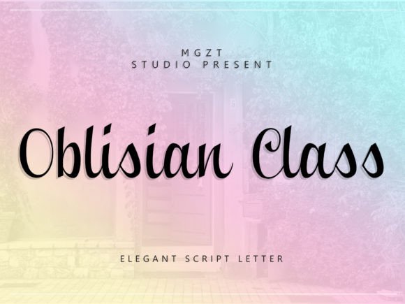 Oblisian Class: Elevating Design with Elegant Script